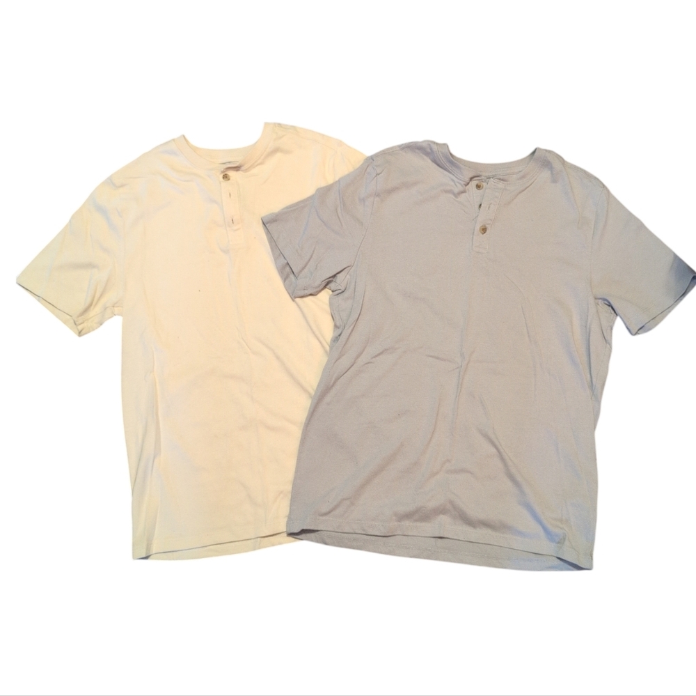 WONDER NATION 2 Henley Tee Shirt Bundle